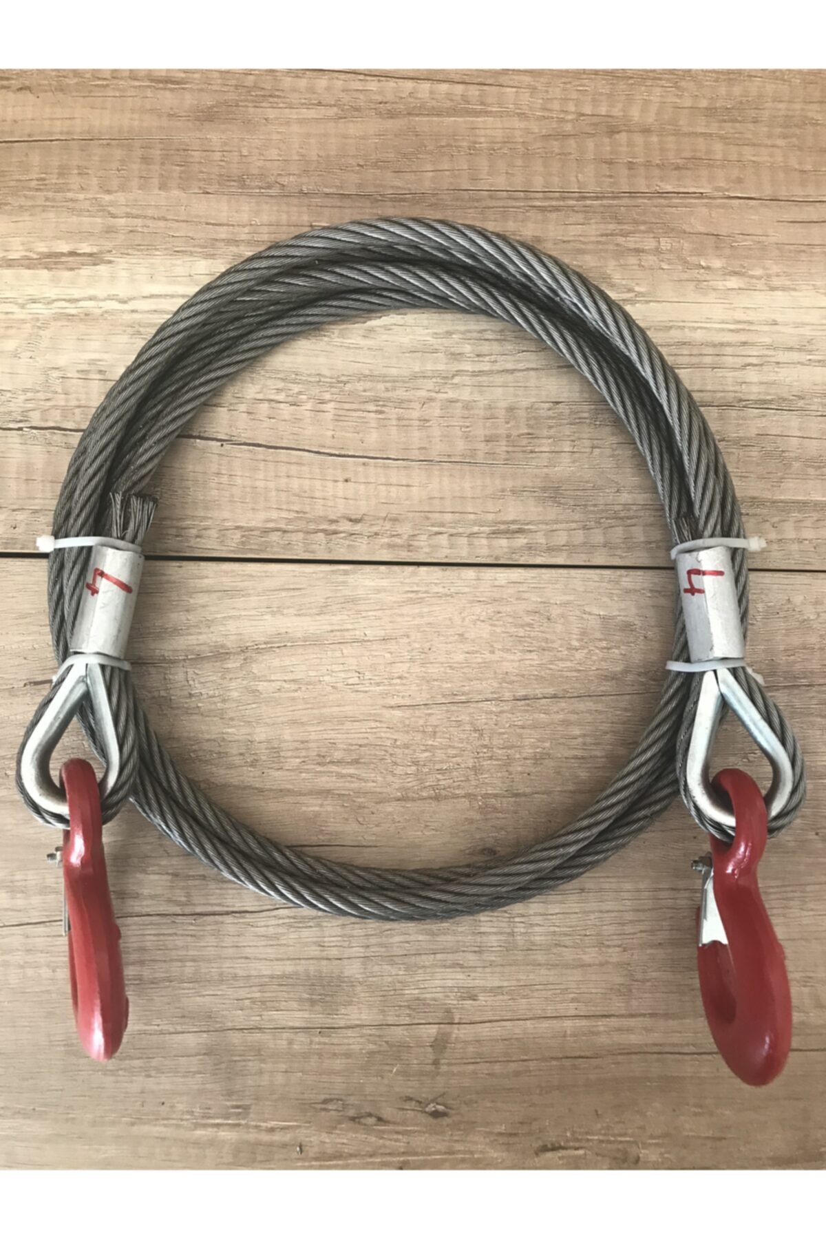 10 Mm Kalınlıkta 4 Metre 9 Tona Kadar Çekebilen Çelik Çekme Çeki Halatı