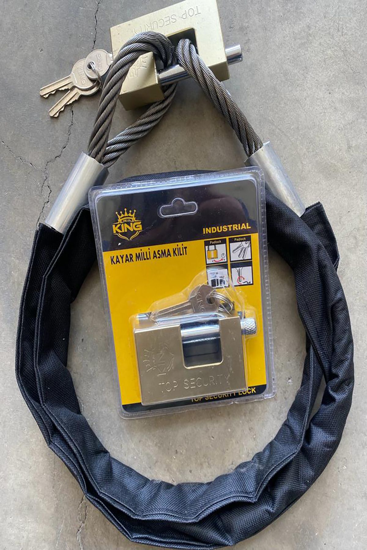 motorsiklet 1,2 metre 10 mm Kesilmez Çelik Halat Motosiklet Bağlama Halat Motorsiklet Zincir kılıflı