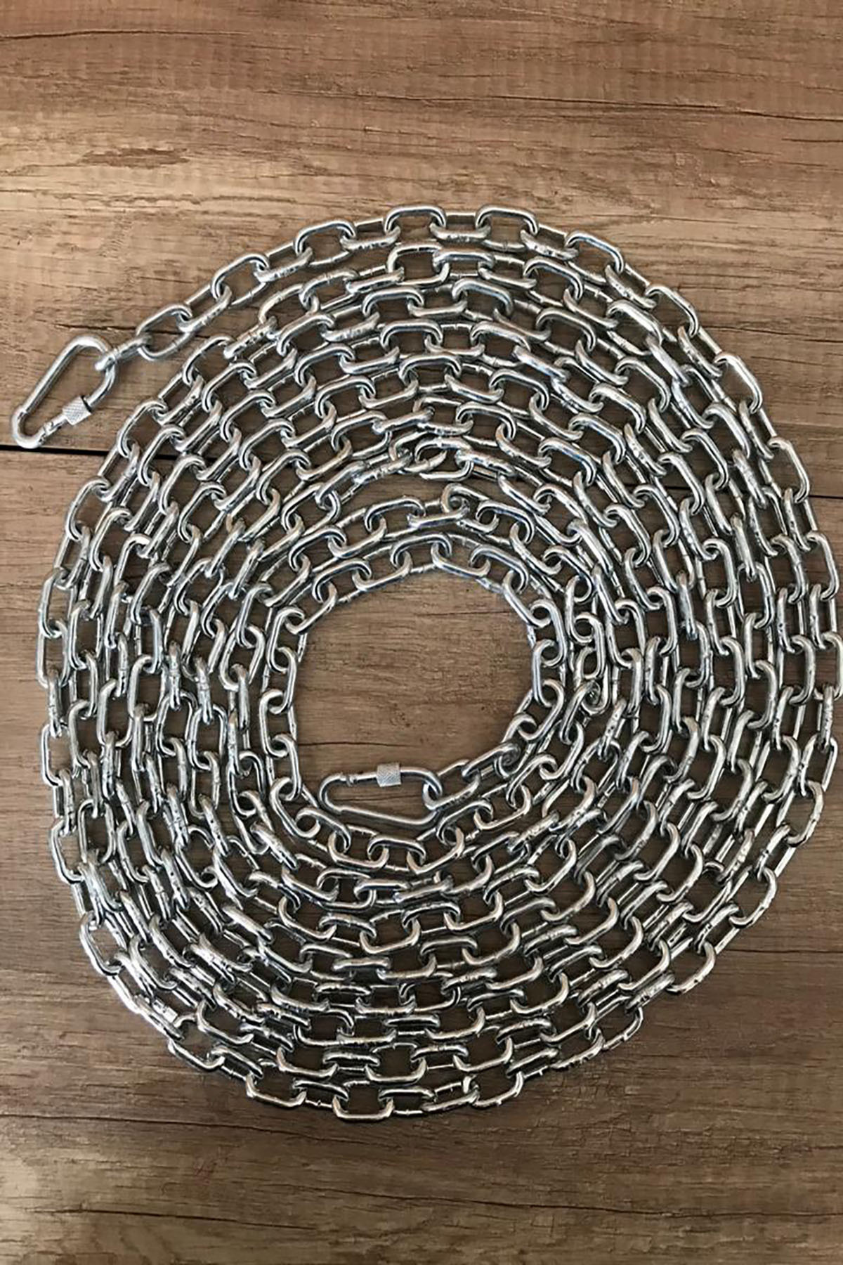 Köpek Bağlama Zinciri Mm 9 Metre +2 Vidalı Karabina(80 Kg)