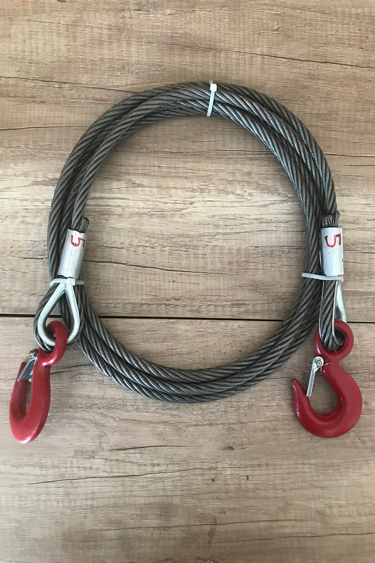 8 Mm Kalınlıkta 5 Metre 7 Tona Kadar Çekebilen Çelik Çekme Çeki Halatı