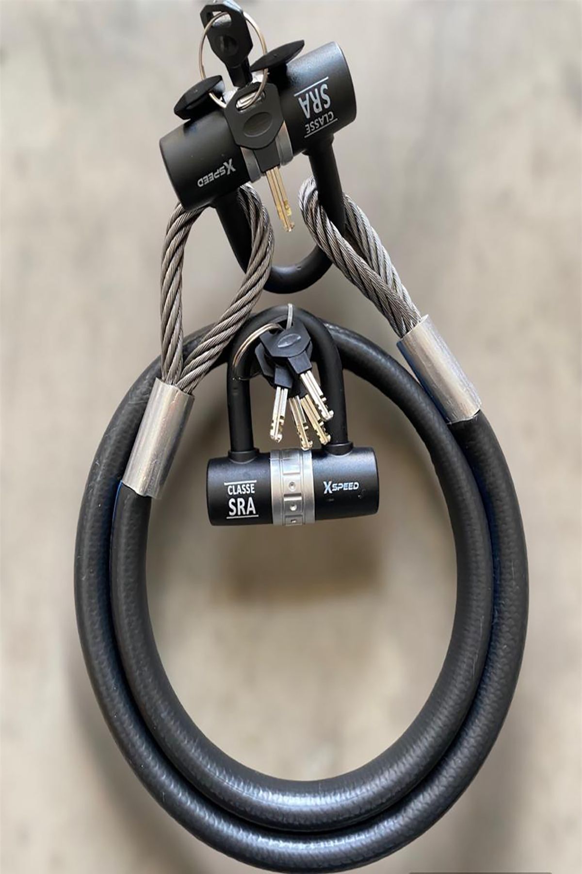 motorsiklet 2 metre 10 mm Kesilmez Çelik Halat Motosiklet Bağlama Halatı 1 adet disk kilit