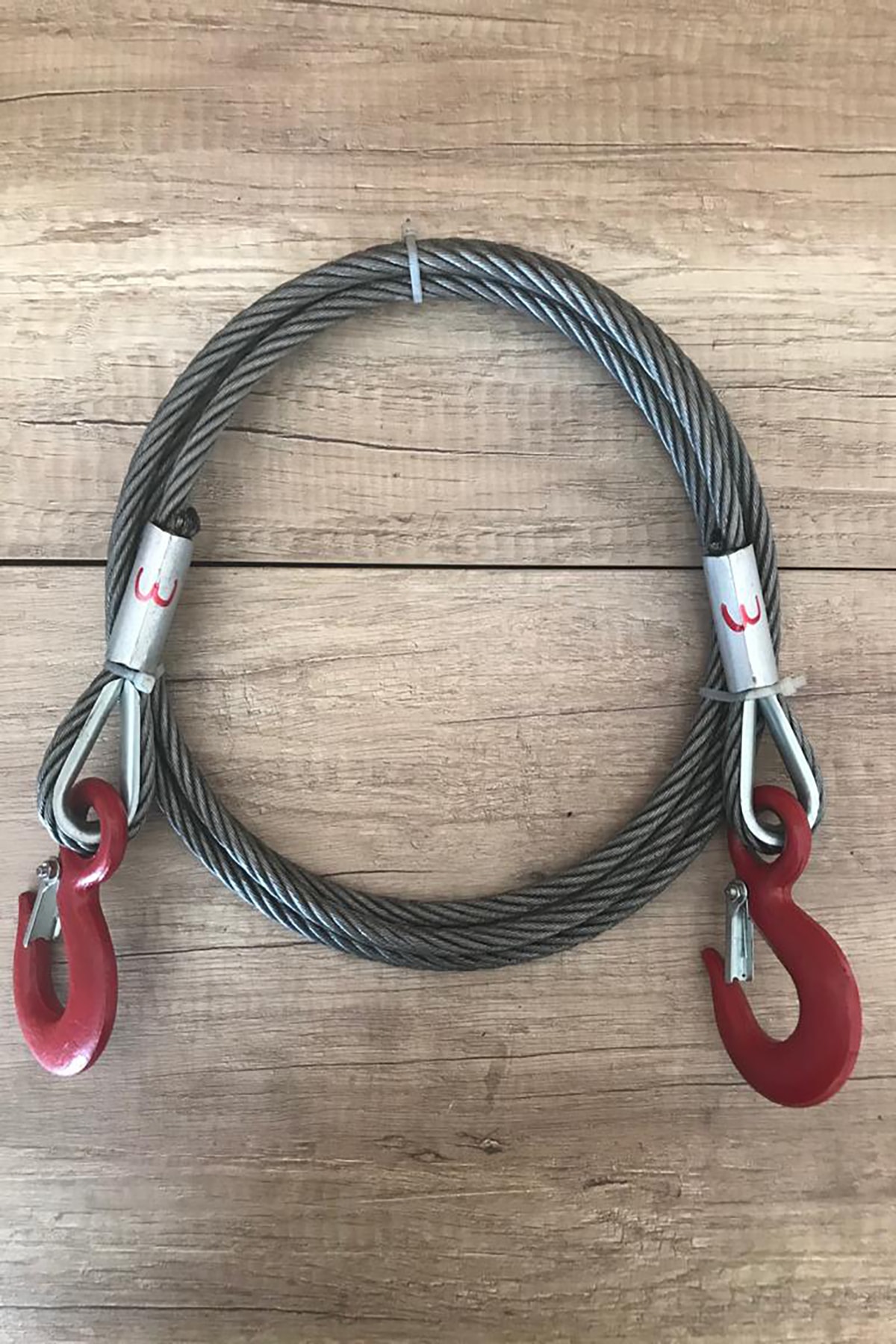 8 Mm Kalınlıkta 3 Metre 7 Tona Kadar Çekebilen Çelik Çekme Çeki Halatı