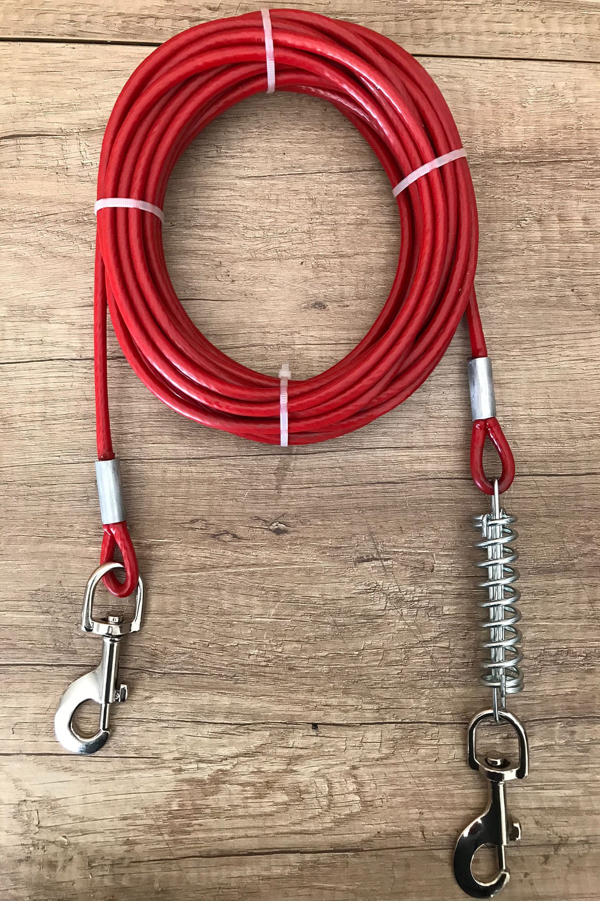 6 Mm 10 Metre Yaylı Köpek Bahçe Bağlama Halatıı