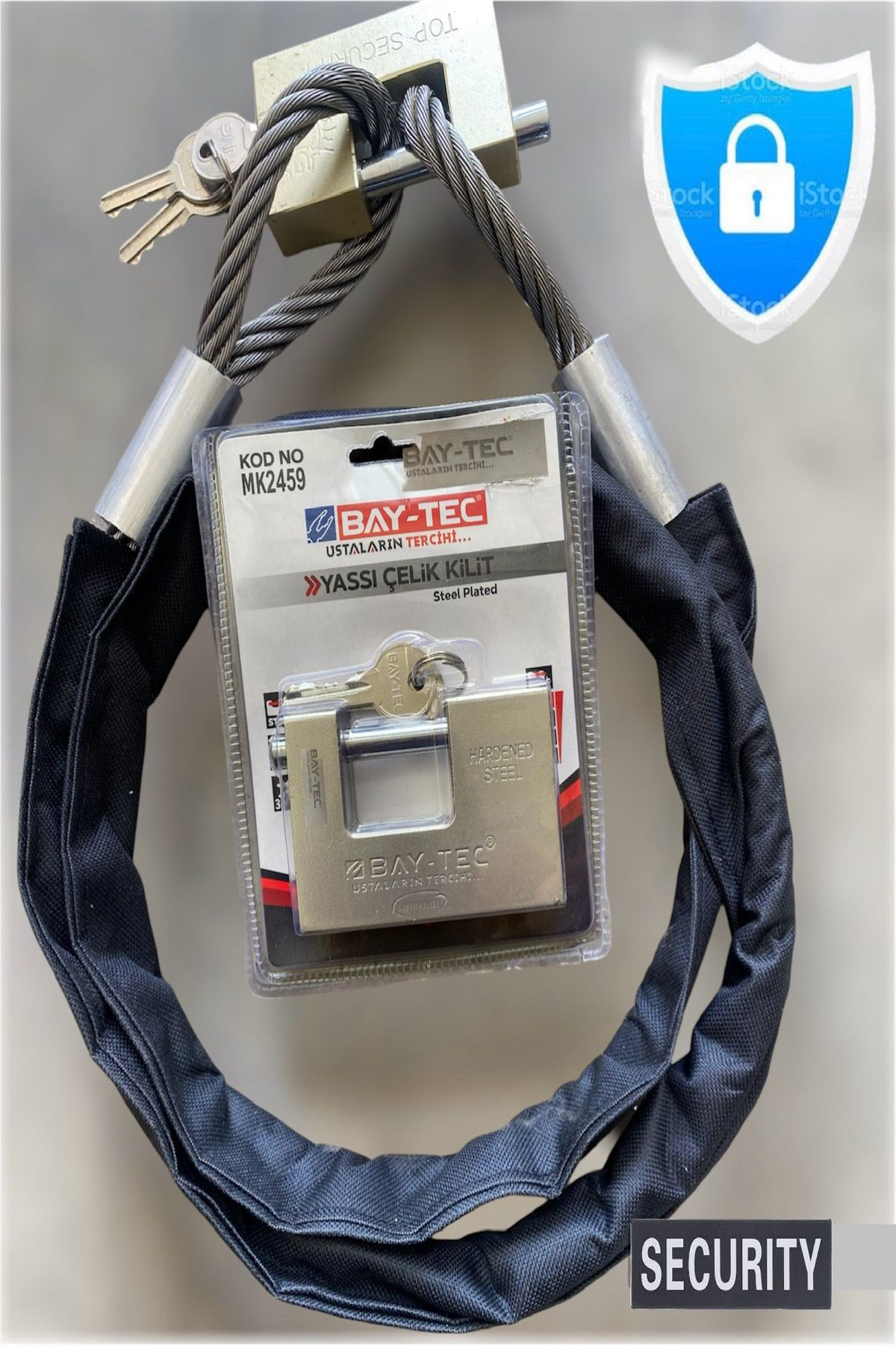 motorsiklet 12 mm 1,5 metre  Kesilmez Çelik Halat Motosiklet Bağlama Halat Zincir kılıflı kilitli