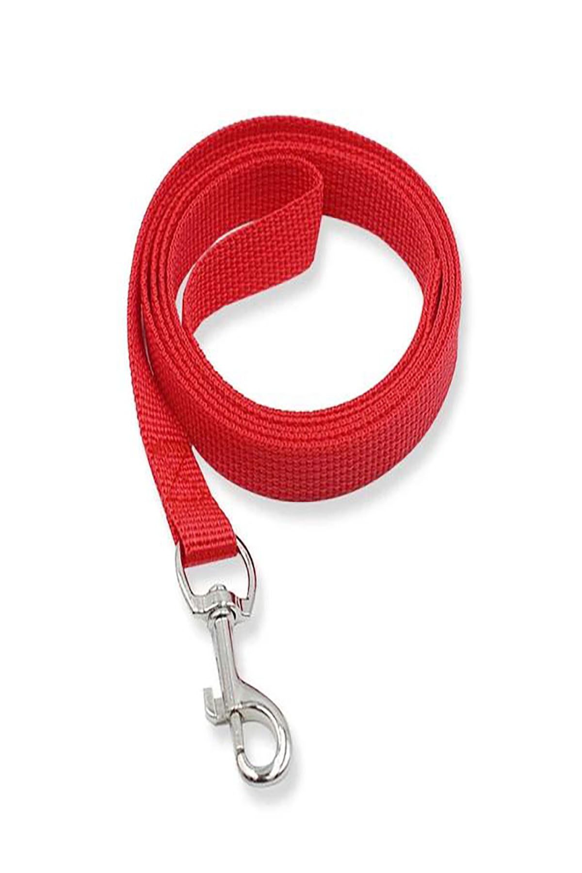 Güvenli Ve Konforlu 5 Metre Köpek Gezdirme Sevk Kayışı 5 Metre Köpek Tasma Kırmızıı