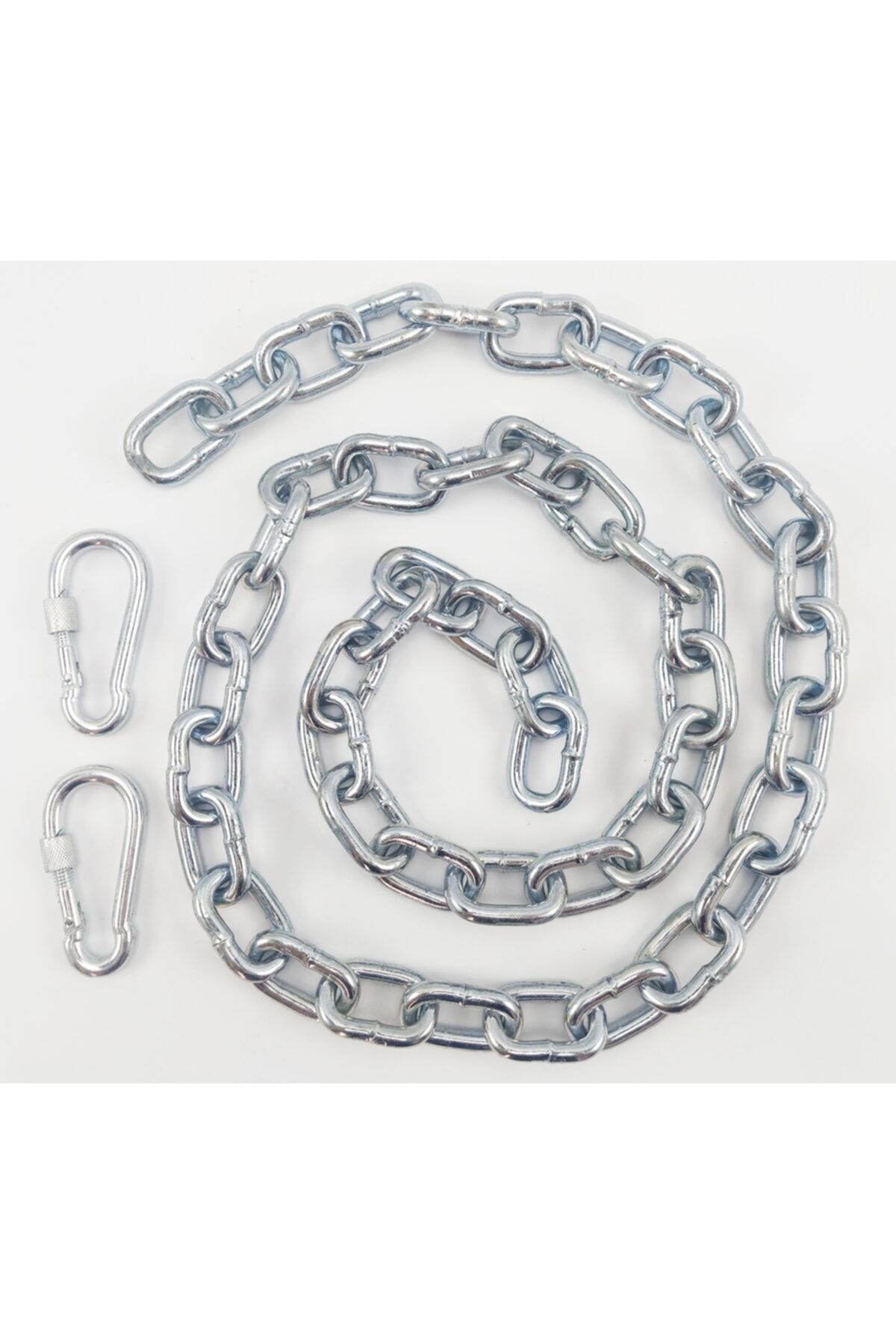 Köpek Bağlama Zinciri 4 Mm 3 Metre + 2 Vidalı Karabina (20 Kg.)