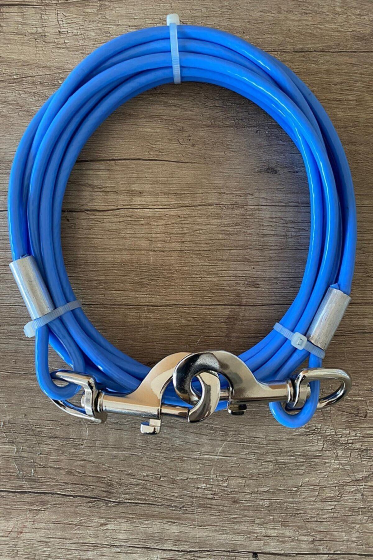 6 Mm 3 Metre Köpek Bahçe Bağlama Halatı Turkuaz Rengii