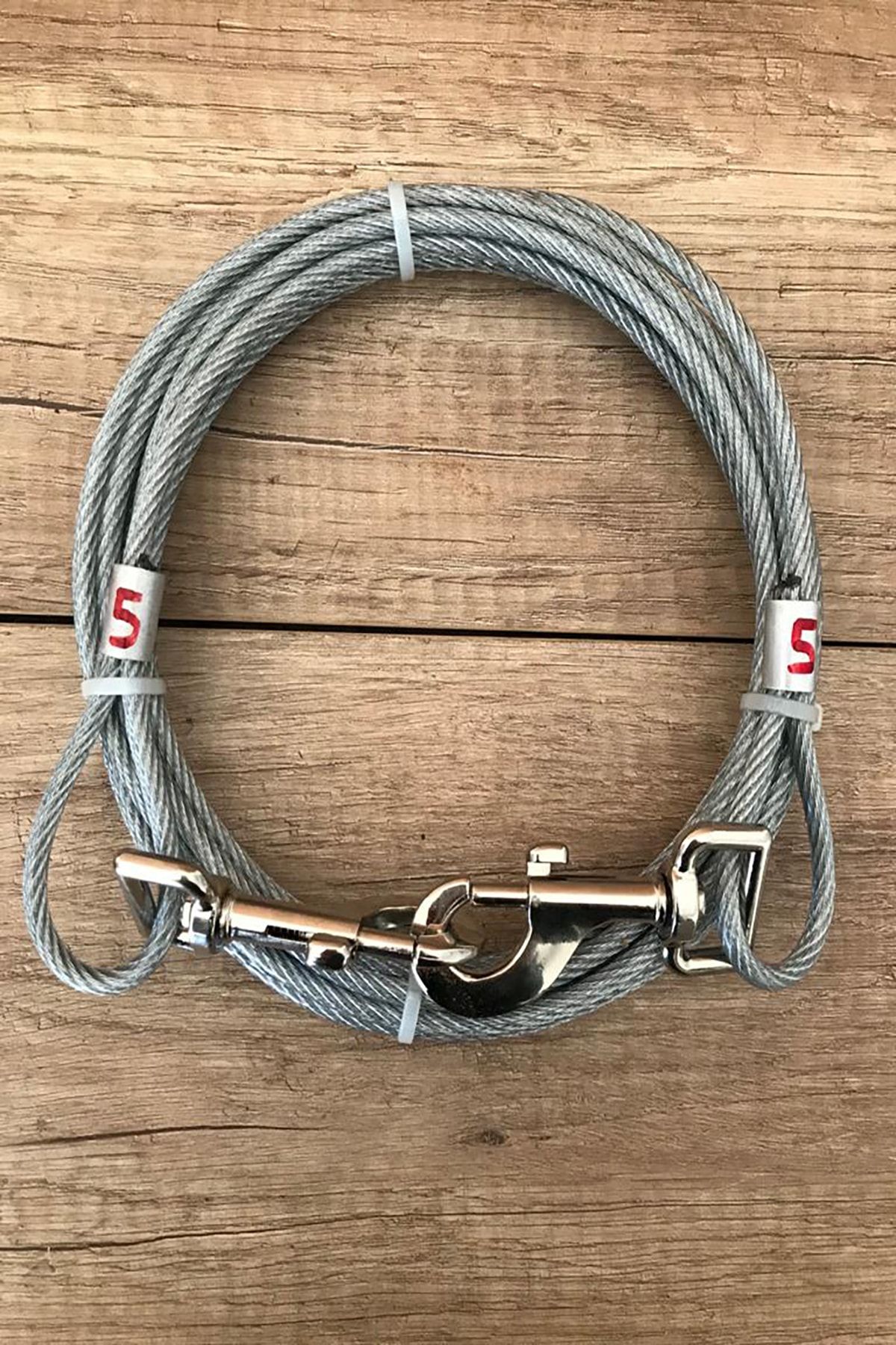6 Mm 5 Metre Köpek Bahçe Bağlama Halatıı Şefaf