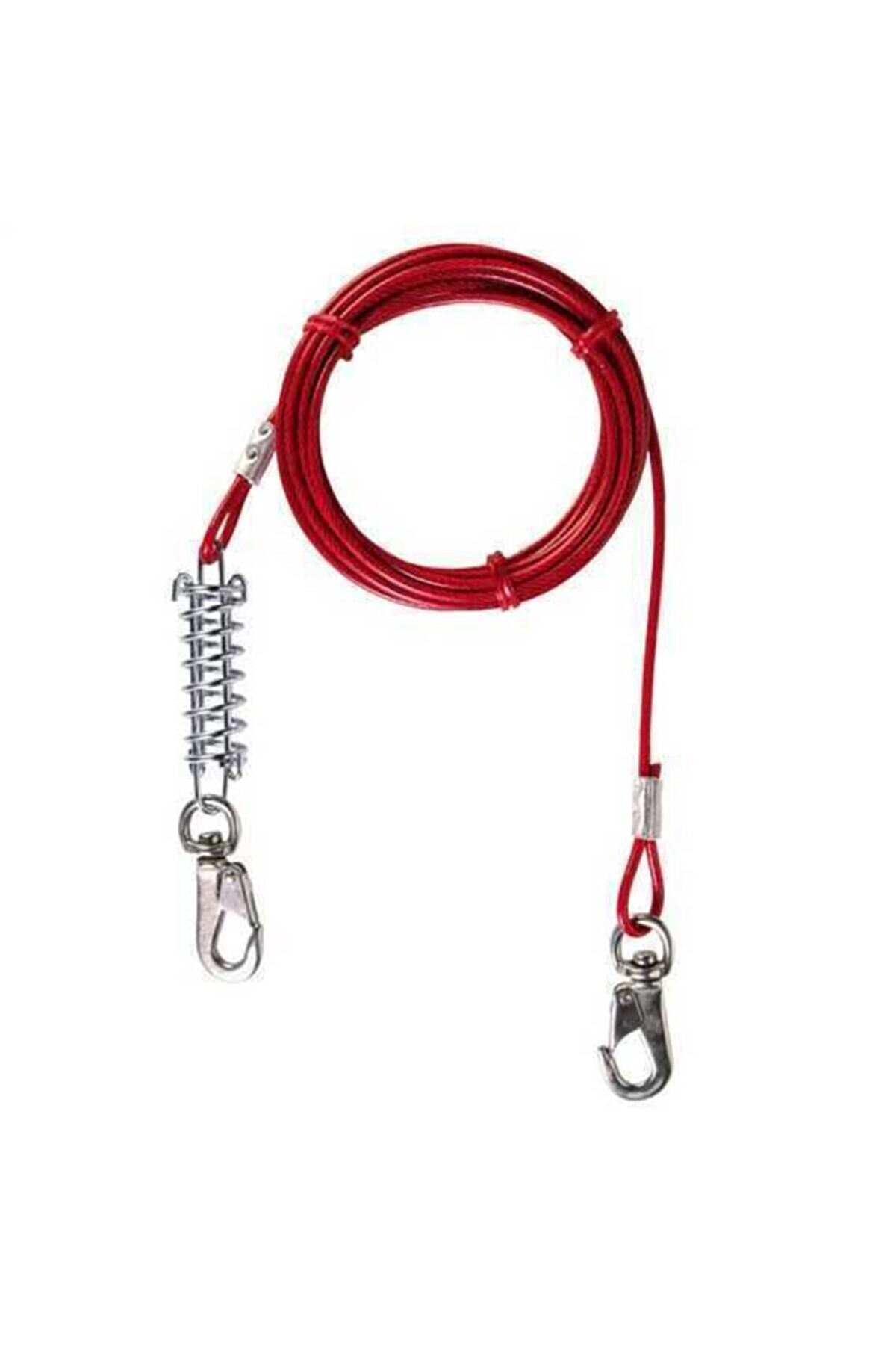 Köpek Bahçe Bağlama Çelik Halatı 5 M Yaylı