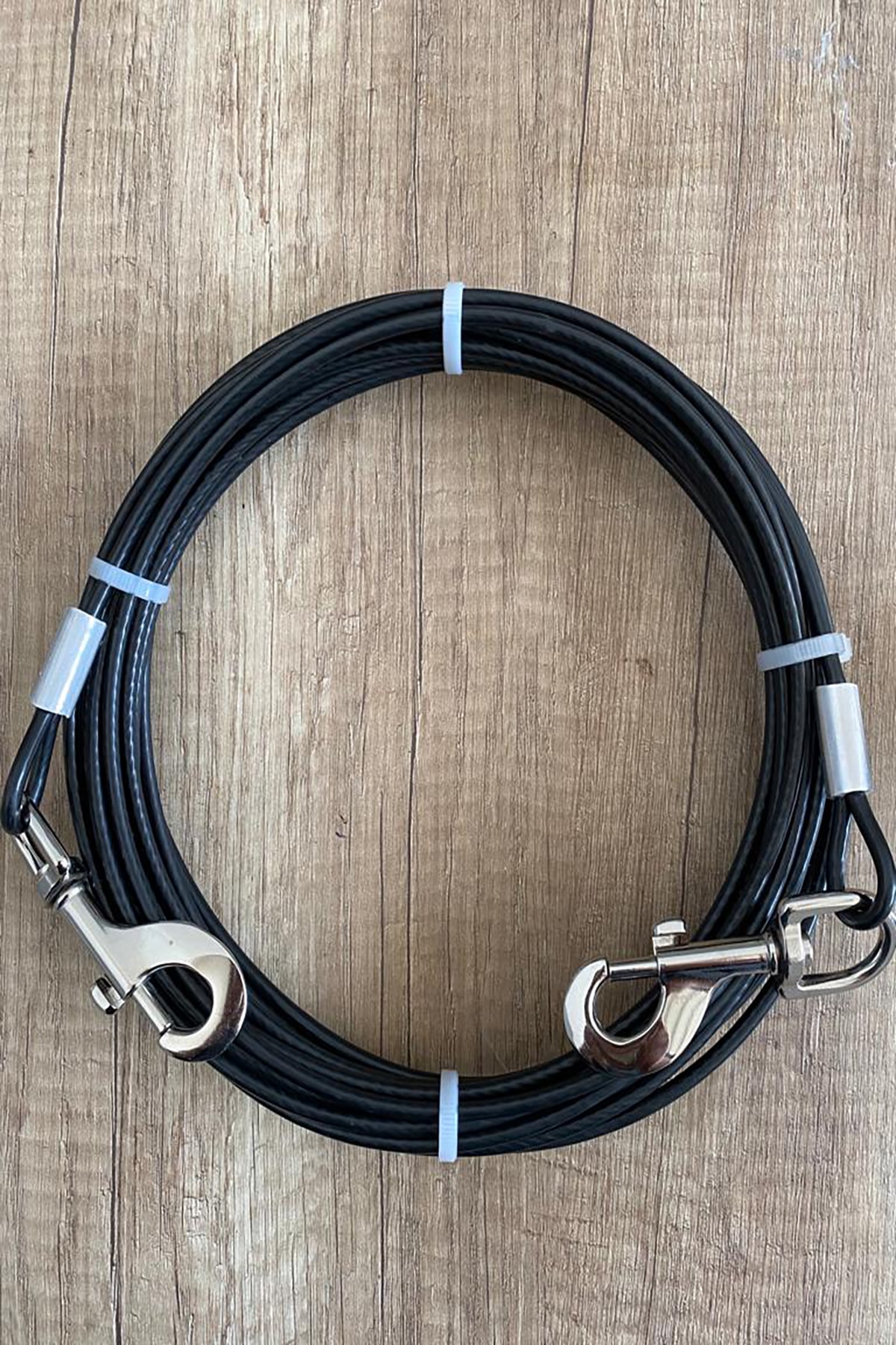6 Mm 7 Metre Köpek Bahçe Bağlama Halatı Siyah