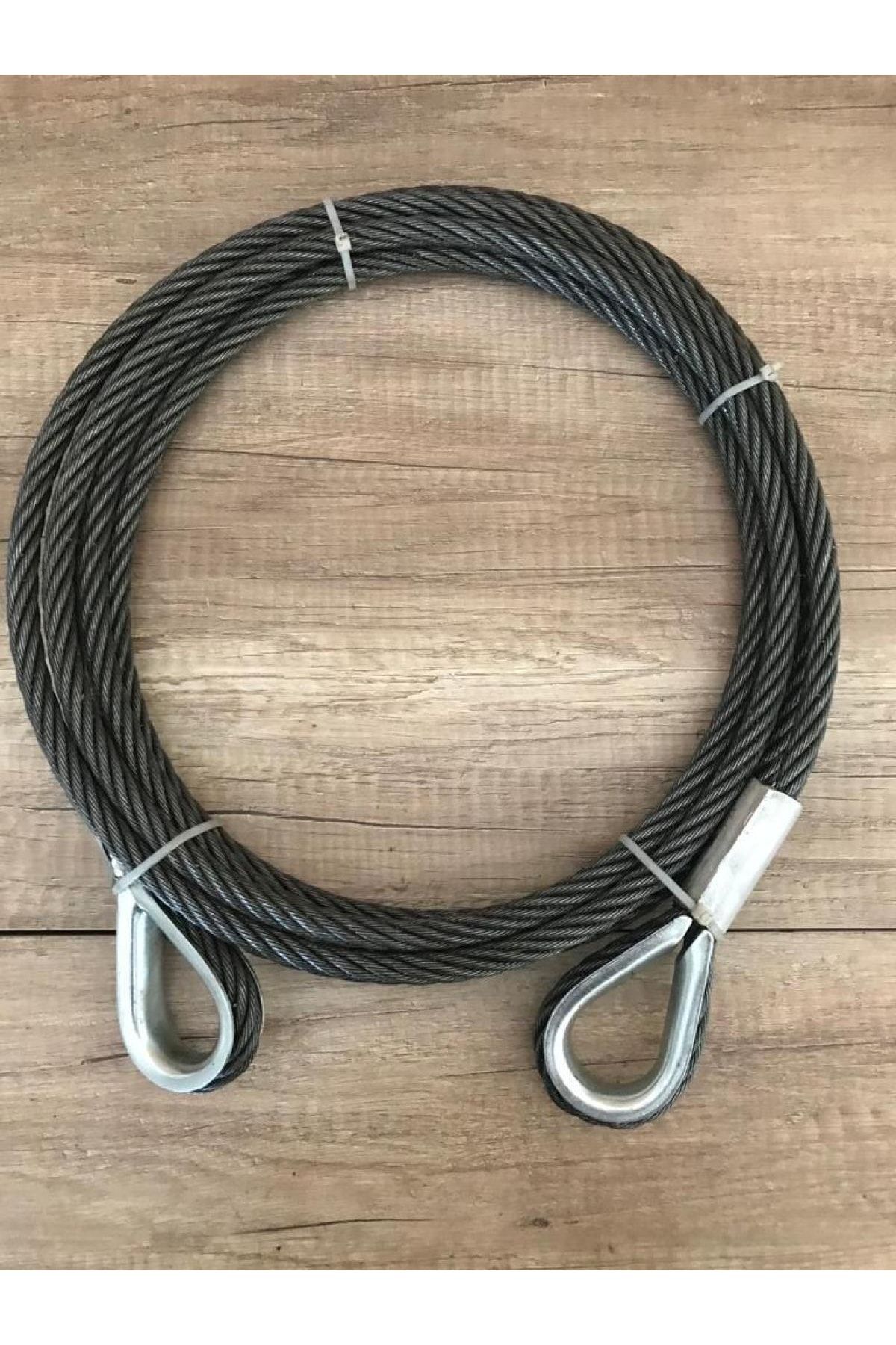 12 Mm Kalınlıkta 4,5 Metre 12 Tona Kadar Çekebilen Çelik Çekme Çeki Halat