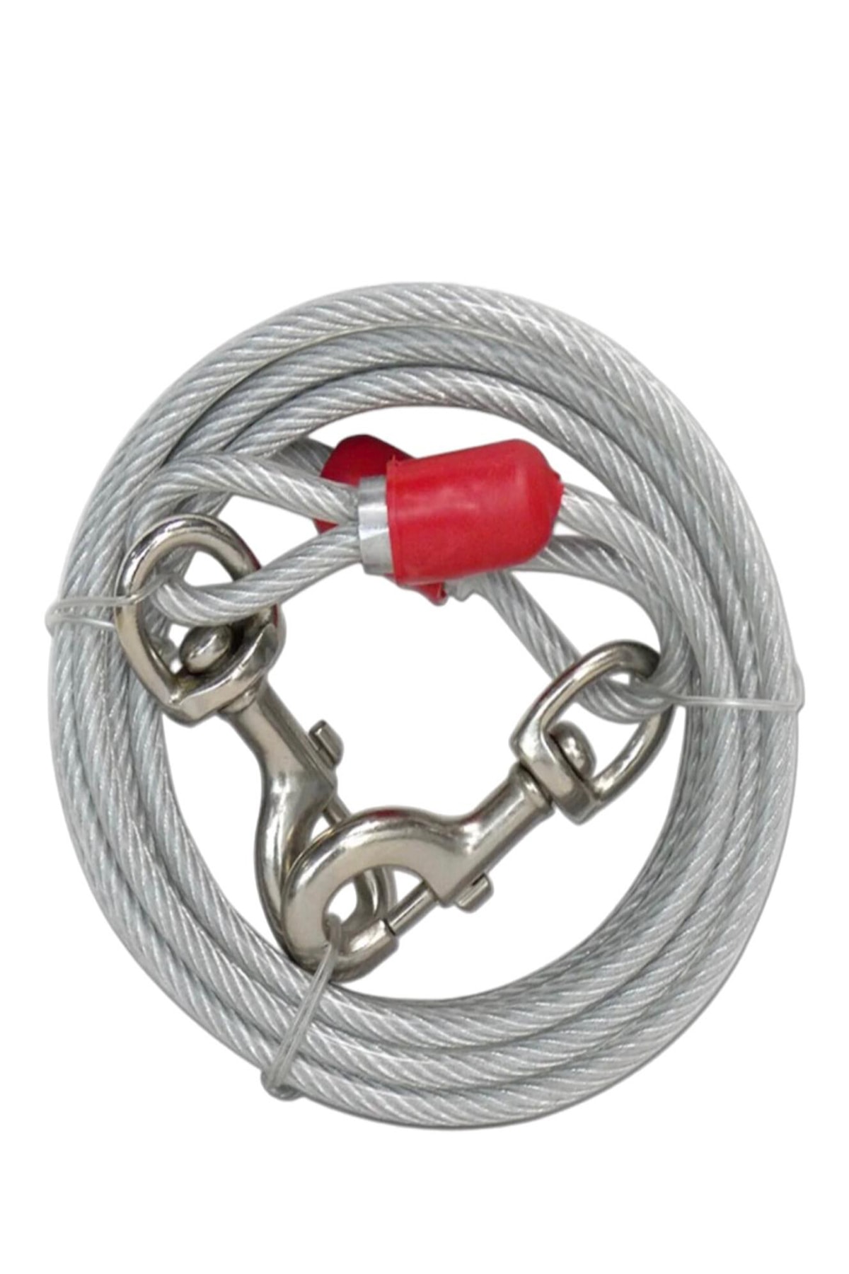 Nikel Köpek Bahçe Bağlama Çelik Halat 8 Mm / 6 Metre 110 Kg