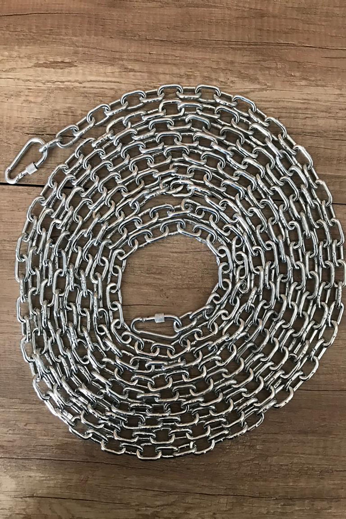 Köpek Bağlama Zinciri Mm 3 Metre 2 Vidalı Karabina(80 KG)