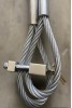 motorsiklet 1,5 metre 10 mm Kesilmez Çelik Halat Motorsiklet Bağlama Halatı Motorsiklet kilidi