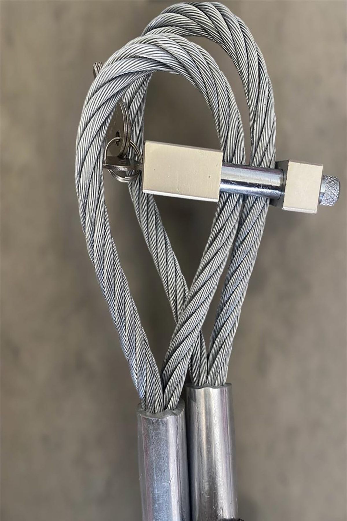 motorsiklet 2 metre 12 mm Kesilmez Çelik Halat Motorsiklet Bağlama Halatı Motorsiklet kilidi