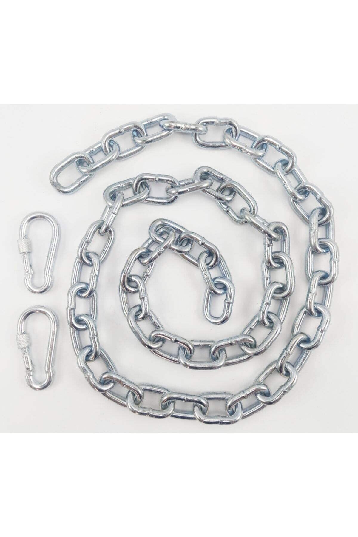Köpek Bağlama Zinciri 4 Mm 2 Metre + 2 Vidalı Karabina (20 Kg.)