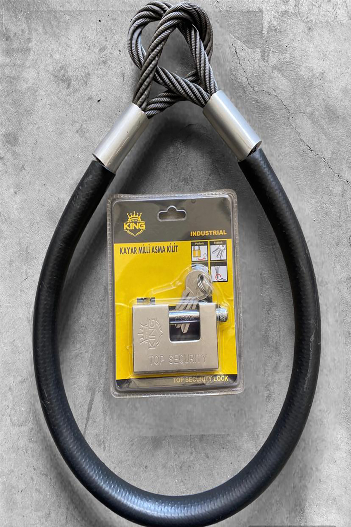 motorsiklet 1 metre 10 mm Kesilmez Çelik Halat Motosiklet Bağlama Halatı Motosiklet Zincir