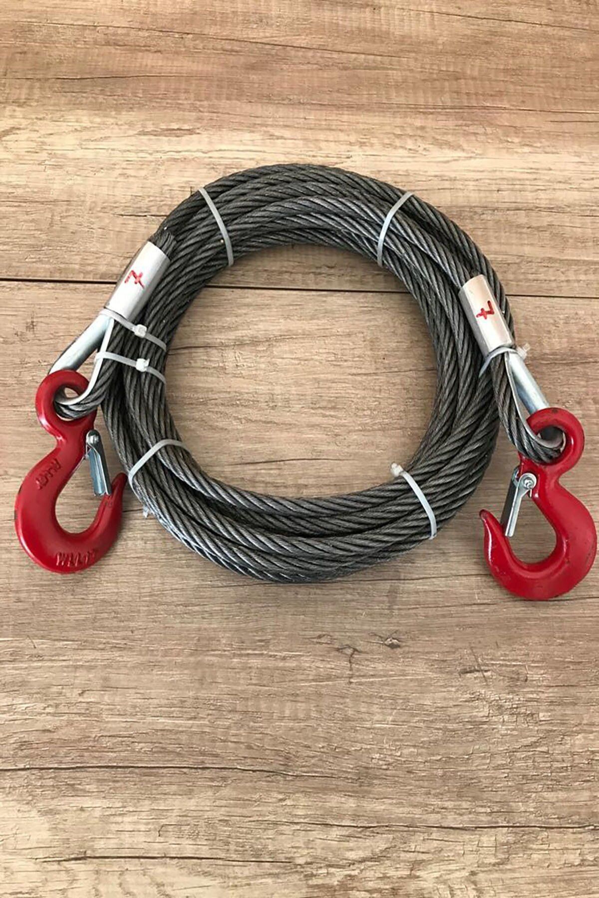 LİDERSAN ÇELİK 10 Mm Kalınlıkta 7 Metre 10 Tona Kadar Çekebilen Çelik Çekme Çeki Halatı