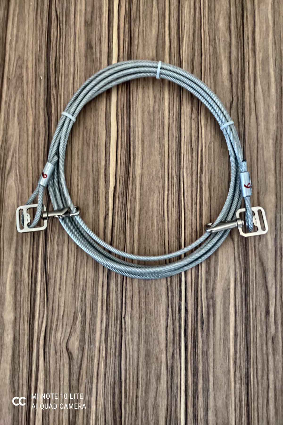 LİDERSAN ÇELİK 6 MM 6 METRE KÖPEK BAHÇE BAĞLAMA HALATI